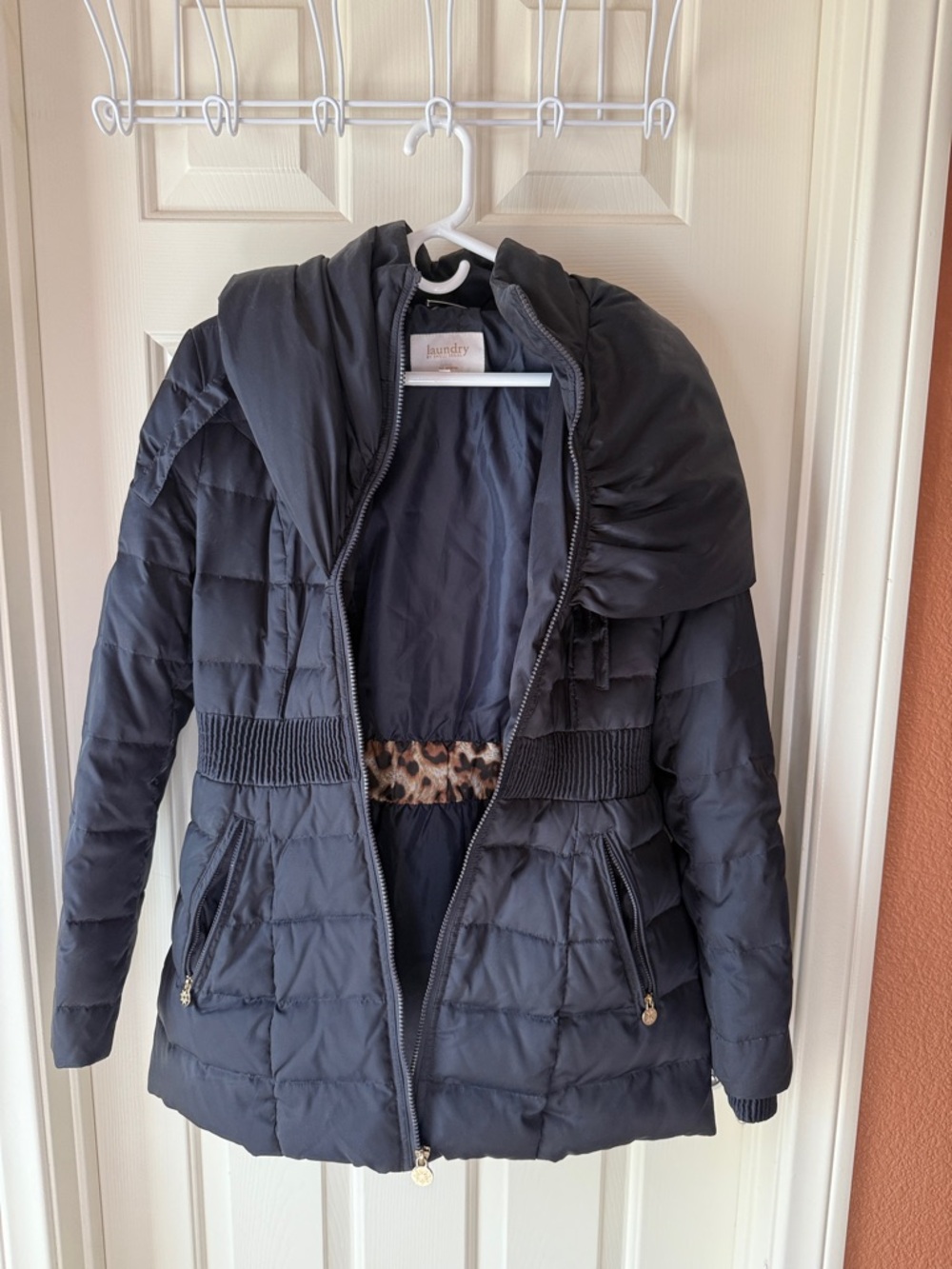 Laundry By Shelli Segal Black Quilted Puffer Jacket